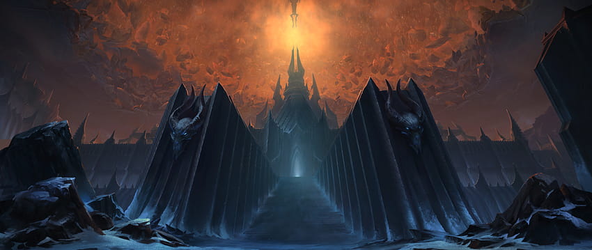 Neuer Anmeldeschirm für World of Warcraft: Shadowlands und Titelmusik, Anmeldeseite HD-Hintergrundbild