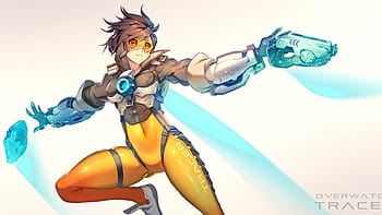 Tracer As Cadet Oxton Overwatch 4K Wallpaper • GamePhD