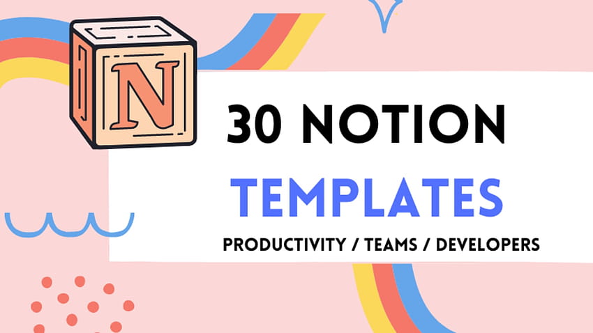 30 Notion templates for Remote Teams, Developers and lancers Productivity HD wallpaper