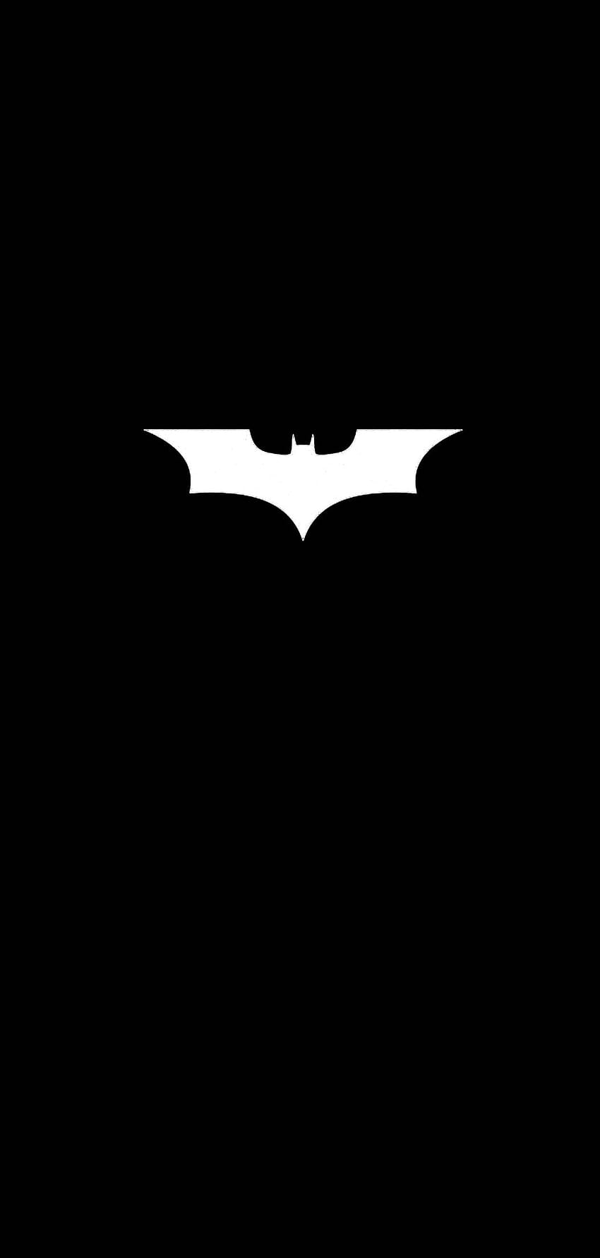 Minimalistyczny iPhone Batman, biały Batman Tapeta na telefon HD
