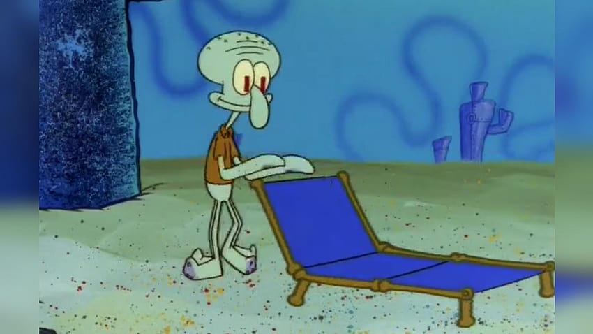 เก้าอี้เลานจ์ของ Squidward มีมปลาหมึก วอลล์เปเปอร์ HD
