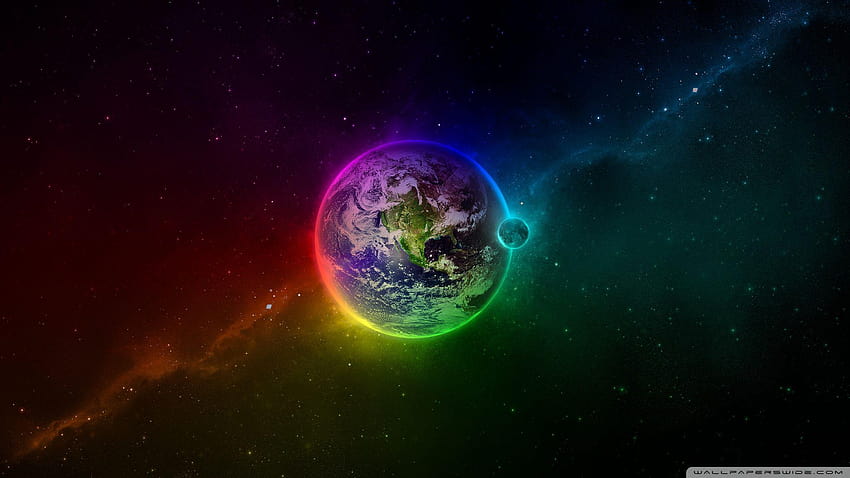 Kolorowa ziemia: wysoka rozdzielczość: pełny ekran Tapeta HD
