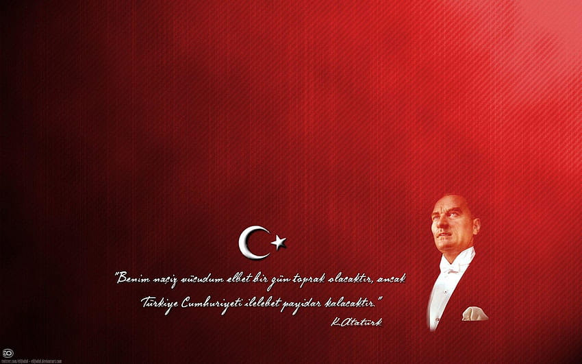 Atatürk ve Türk Bayrağı Resimleri, atatürk papel de parede HD