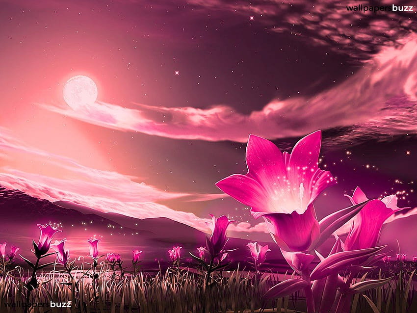 Fantastic Pink Flowers, pink fantasy HD wallpaper | Pxfuel