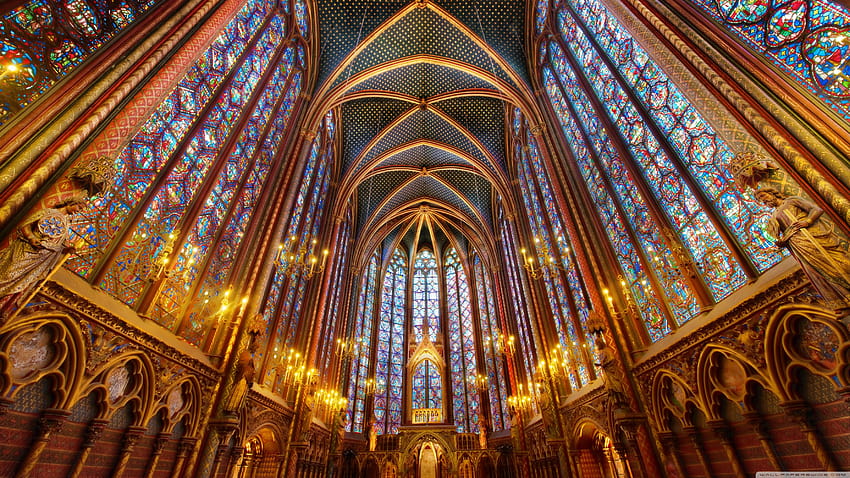 Interior Katedral ❤ untuk Ultra TV, arsitektur gotik Wallpaper HD