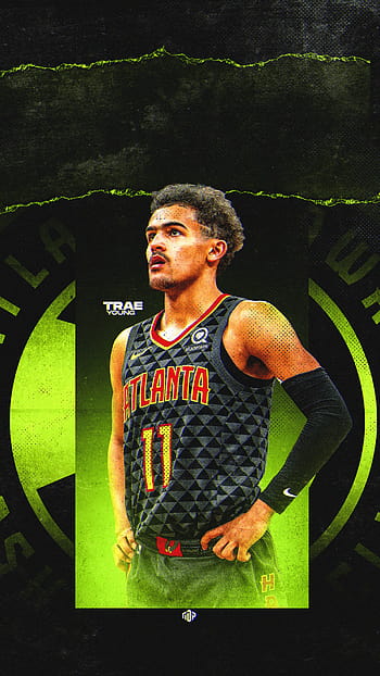 Procreate drawing/wallpaper of Trae Young. Hope u guys like it