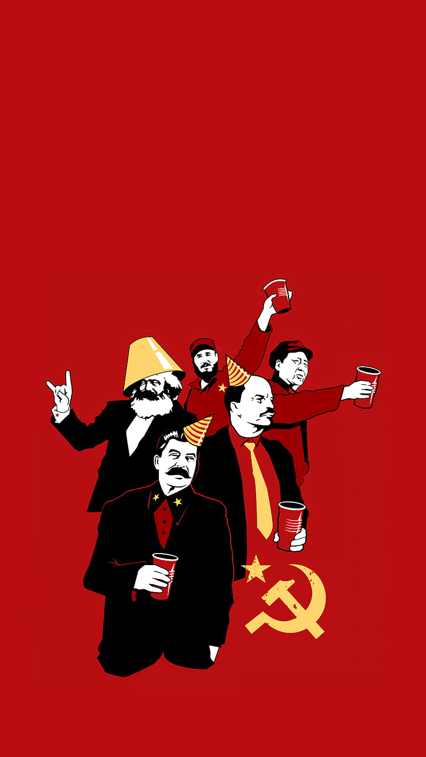 Комунистически Iphone, публикуван от Саманта Симпсън, комунистическа партия HD тапет за телефон