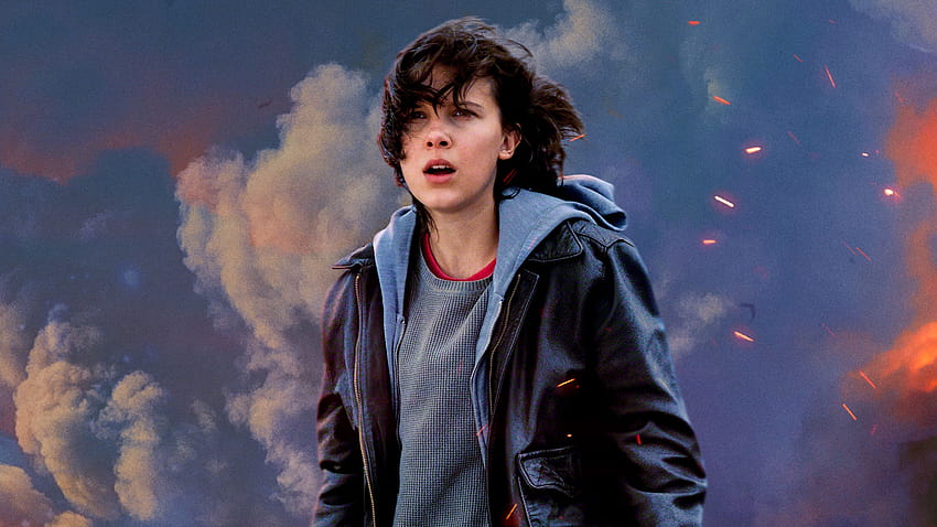 5120x2880 Godzilla King Of The Monsters Millie Bobby Brown HD wallpaper