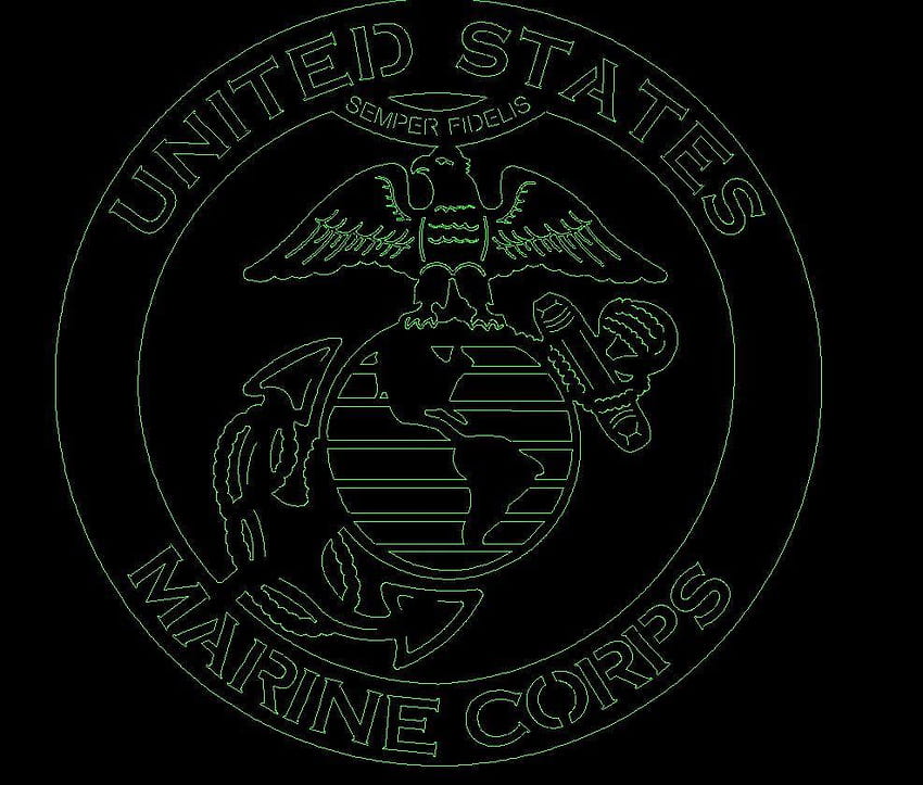 Eagle globe and anchor Marines DXF file for CNC laser HD wallpaper