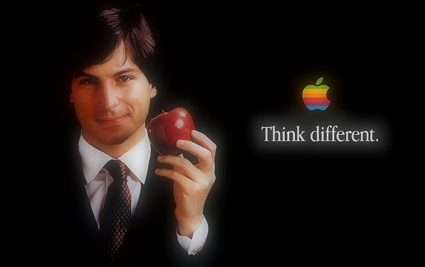 Steve Jobs with Apple HD wallpaper