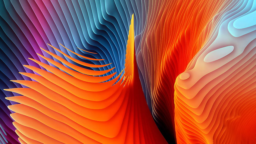 Abstract MacBook Pro Default on Dog, orange macbook HD wallpaper | Pxfuel