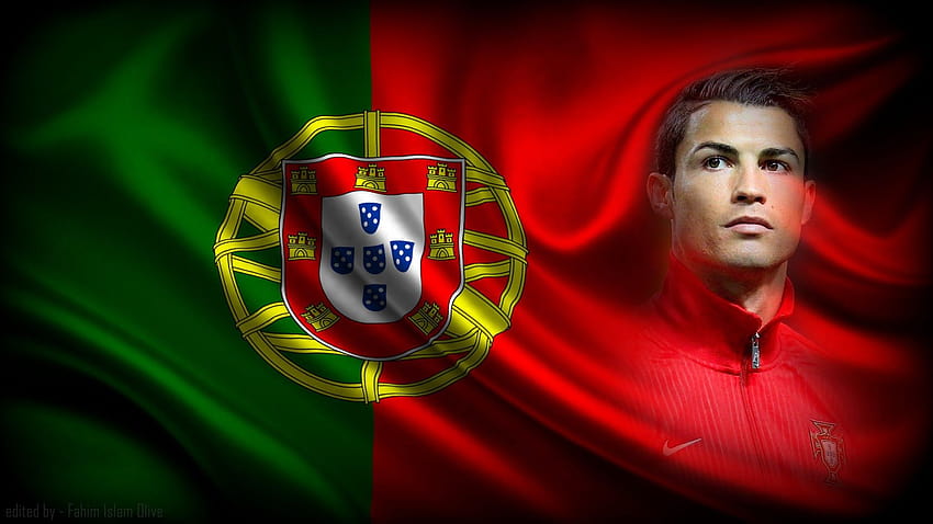 Sports cristiano ronaldo flag soccer portugal football cool [1920x1080] per il tuo, cellulare e tablet, flag football Sfondo HD