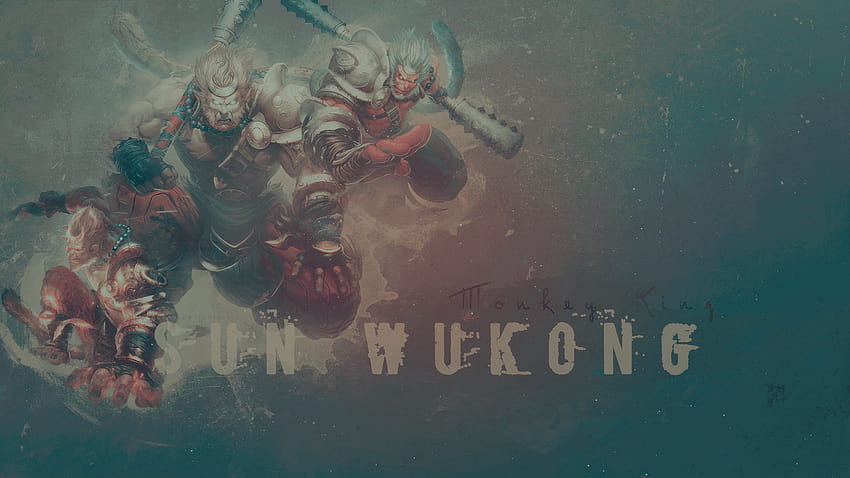 Heavenly Warlord Sun Wukong Smite by SpiritAJ HD wallpaper