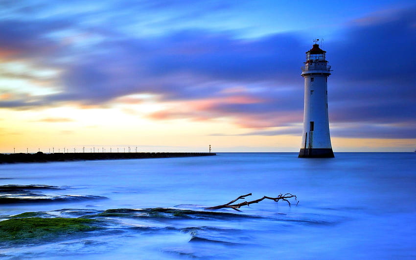 Lighthouse Group, autumn lighthouse HD wallpaper | Pxfuel