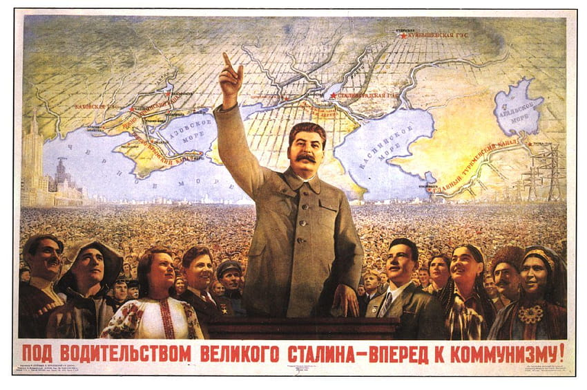 Съветски плакат, съветска пропаганда HD тапет