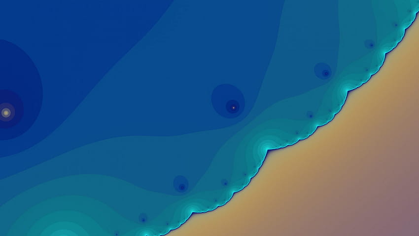 crystal, , waves, blue, brown, waves abstract HD wallpaper