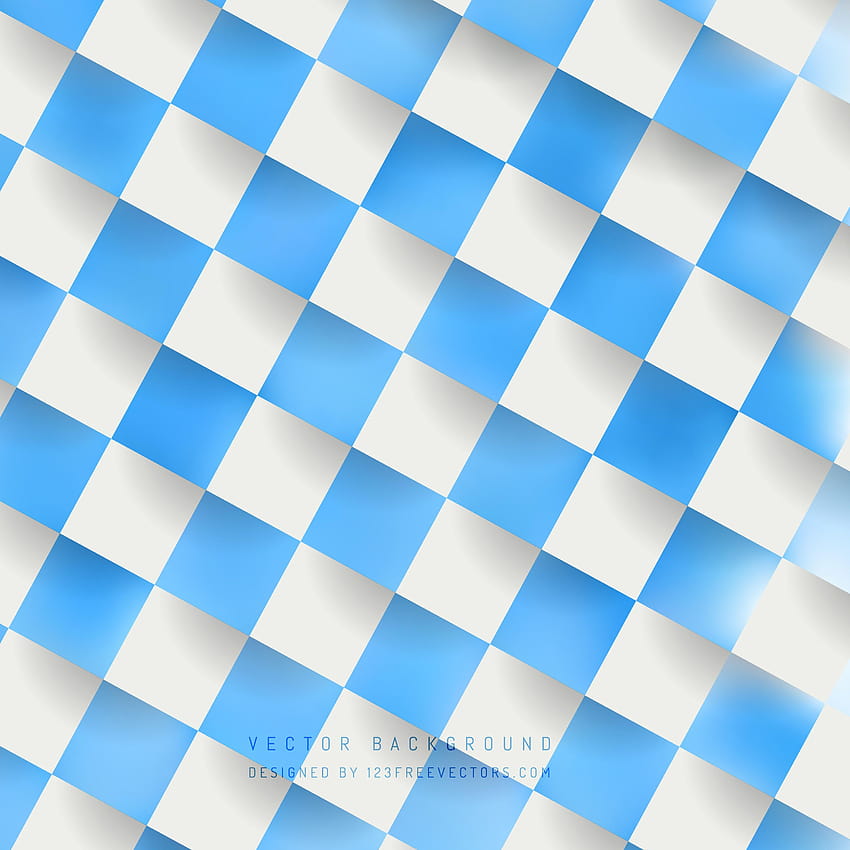 Fundo xadrez xadrez xadrez azul e branco perfeito para pano de fundo papel  de parede