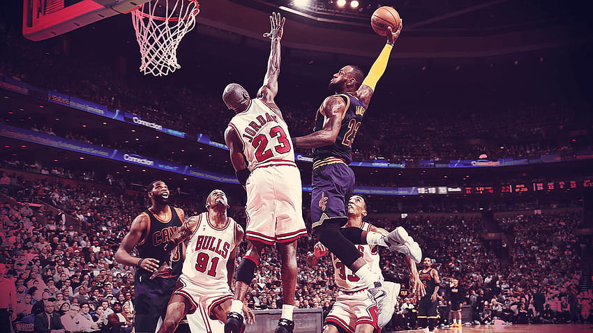 LeBron James vs. Michael Jordan on Behance, michael jordan and lebron james HD wallpaper