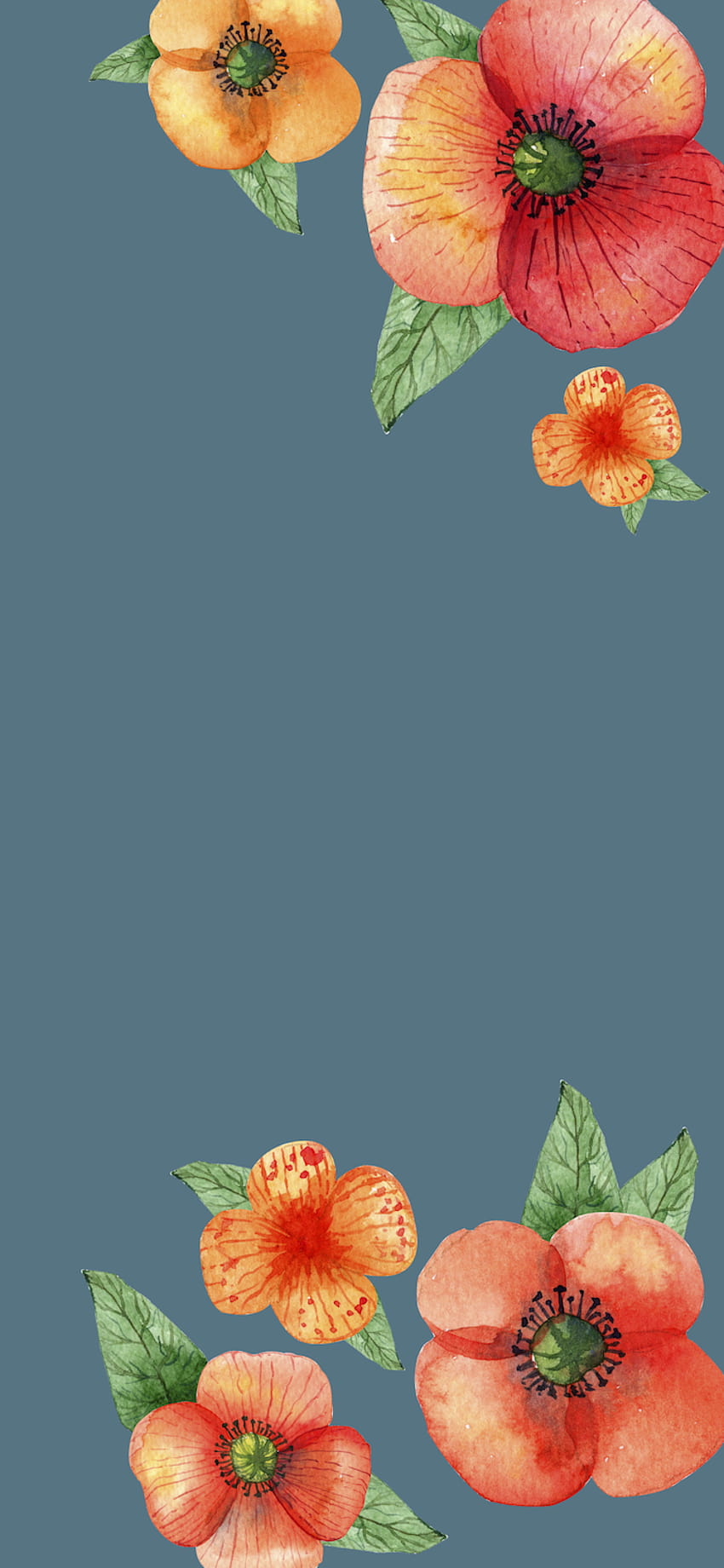 ▷ 100 pomysłów na udekorowanie ekranu jesiennym iPhonem, jesienny akwarelowy kolor Tapeta na telefon HD