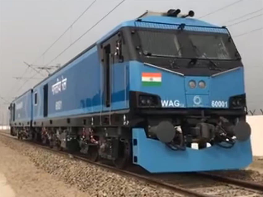 Alstom Prima locomotive for Indian Railways on test, indian rail locomotive HD wallpaper