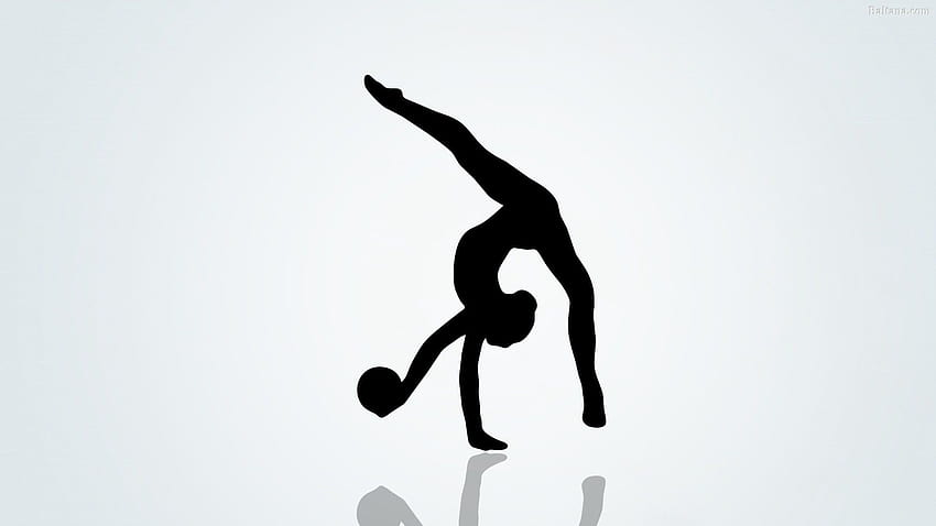 Rhythmic Gymnastics, gymnastics silhouette HD wallpaper