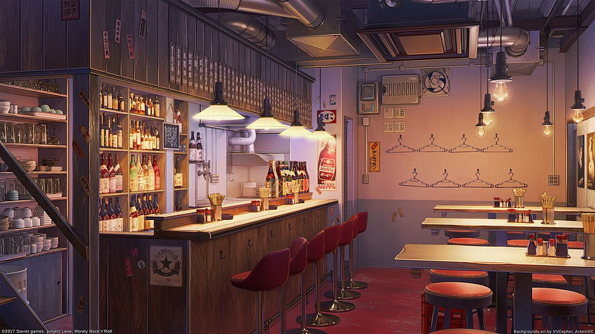 Anime Restaurant, lofi ramen shop HD wallpaper