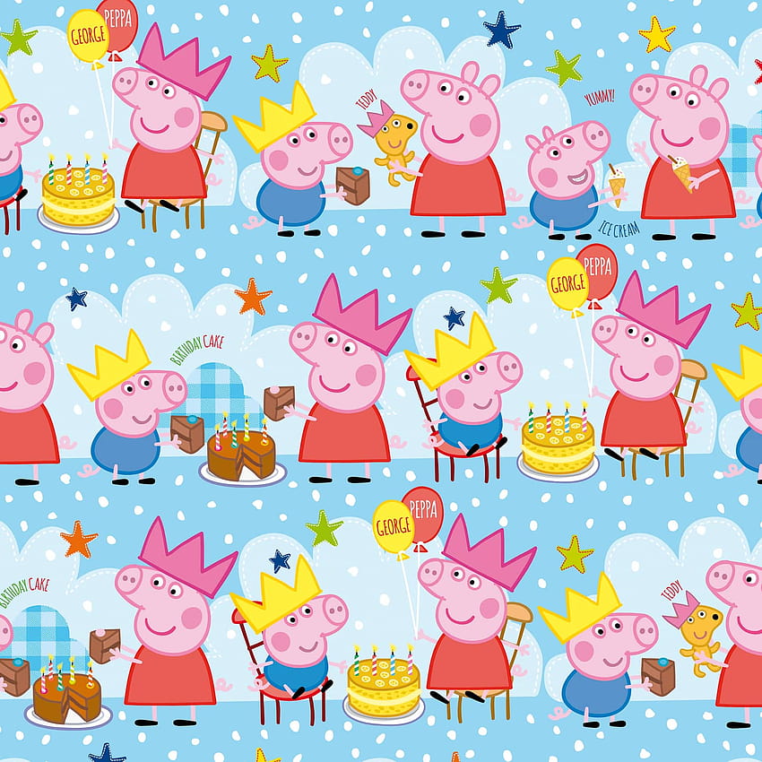 Peppa Pig Geschenkpapier 3m, Peppa Pig Birtay HD-Handy-Hintergrundbild