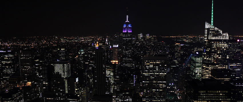 New York City Lights Ultra Wide TV, New York City Ultra papel de parede HD