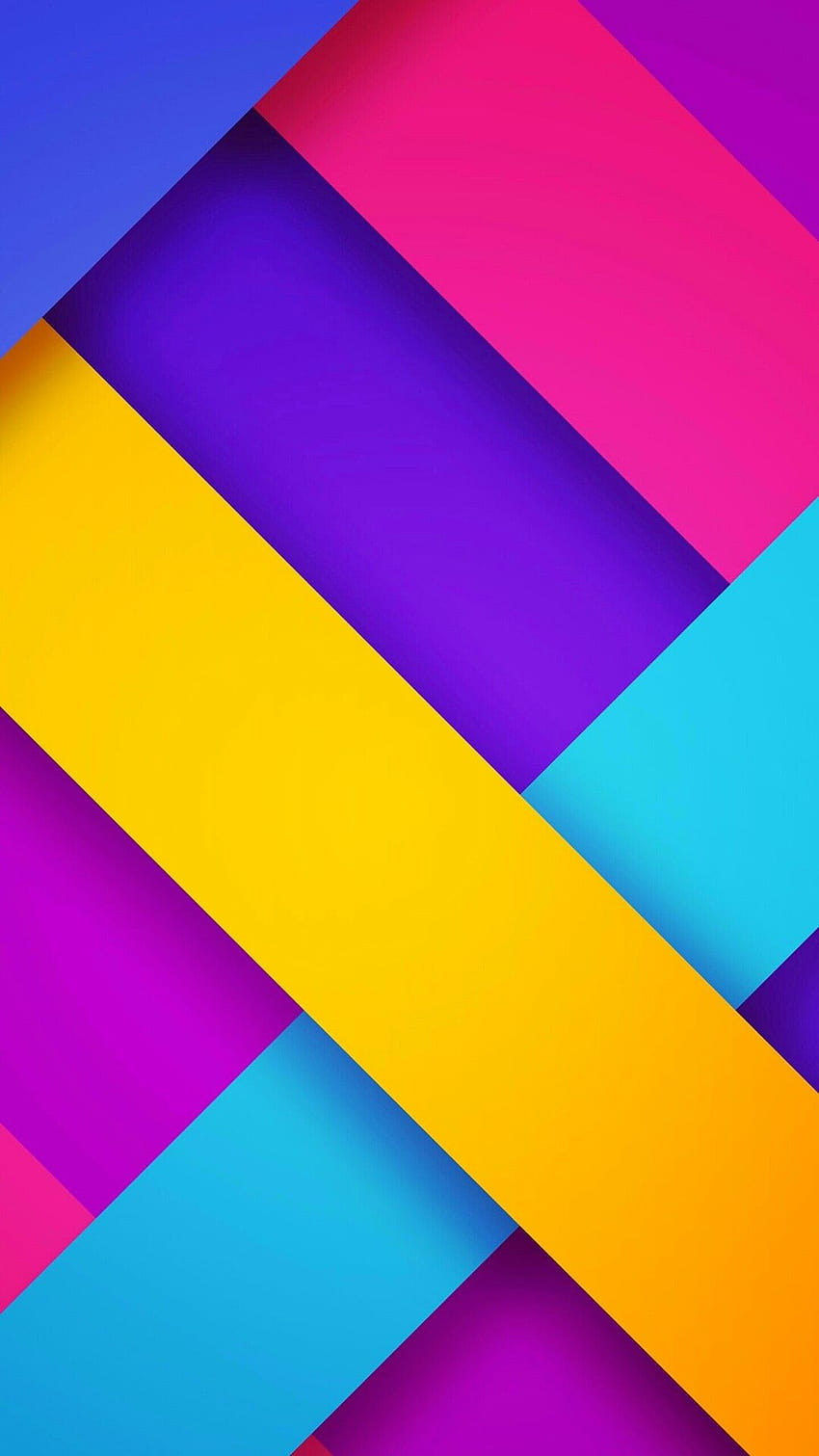 Teléfono colorido, colores geométricos vibrantes fondo de pantalla del teléfono