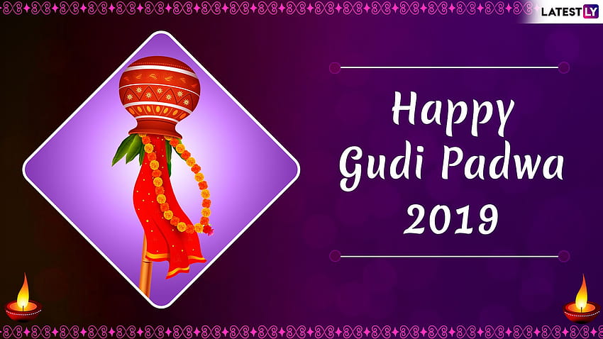Gudi Padwa 2019 & Ugadi for Online: Wish Happy Marathi & Telugu New Year With GIF Greetings, WhatsApp Sticker Messages & HD wallpaper