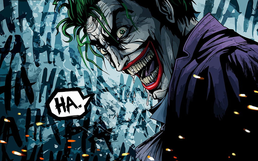 Il fumetto di Joker e Batman, i cattivi di Batman Sfondo HD