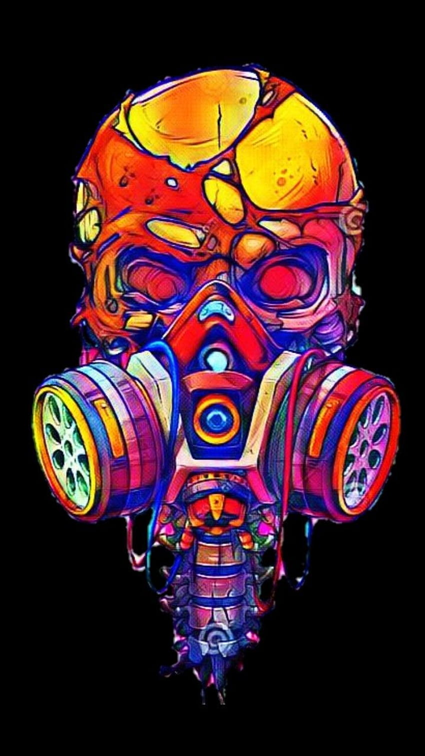 Rainbow skull digital_art in 2020, rainbow masks HD phone wallpaper ...