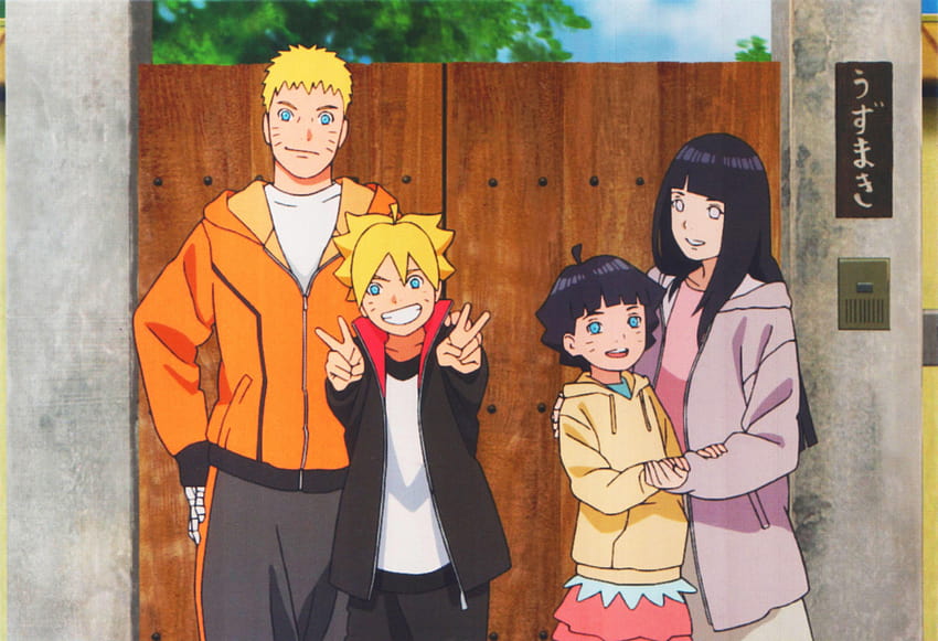 Anime : Naruto And Hinata Family, naruto family HD wallpaper | Pxfuel