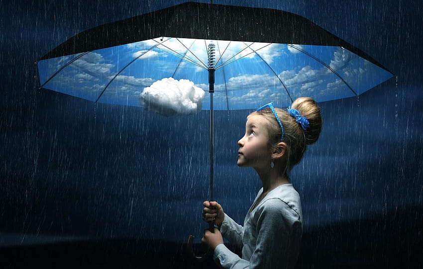 umbrella, girl, The good weather umbrella for, umbrella girl HD wallpaper