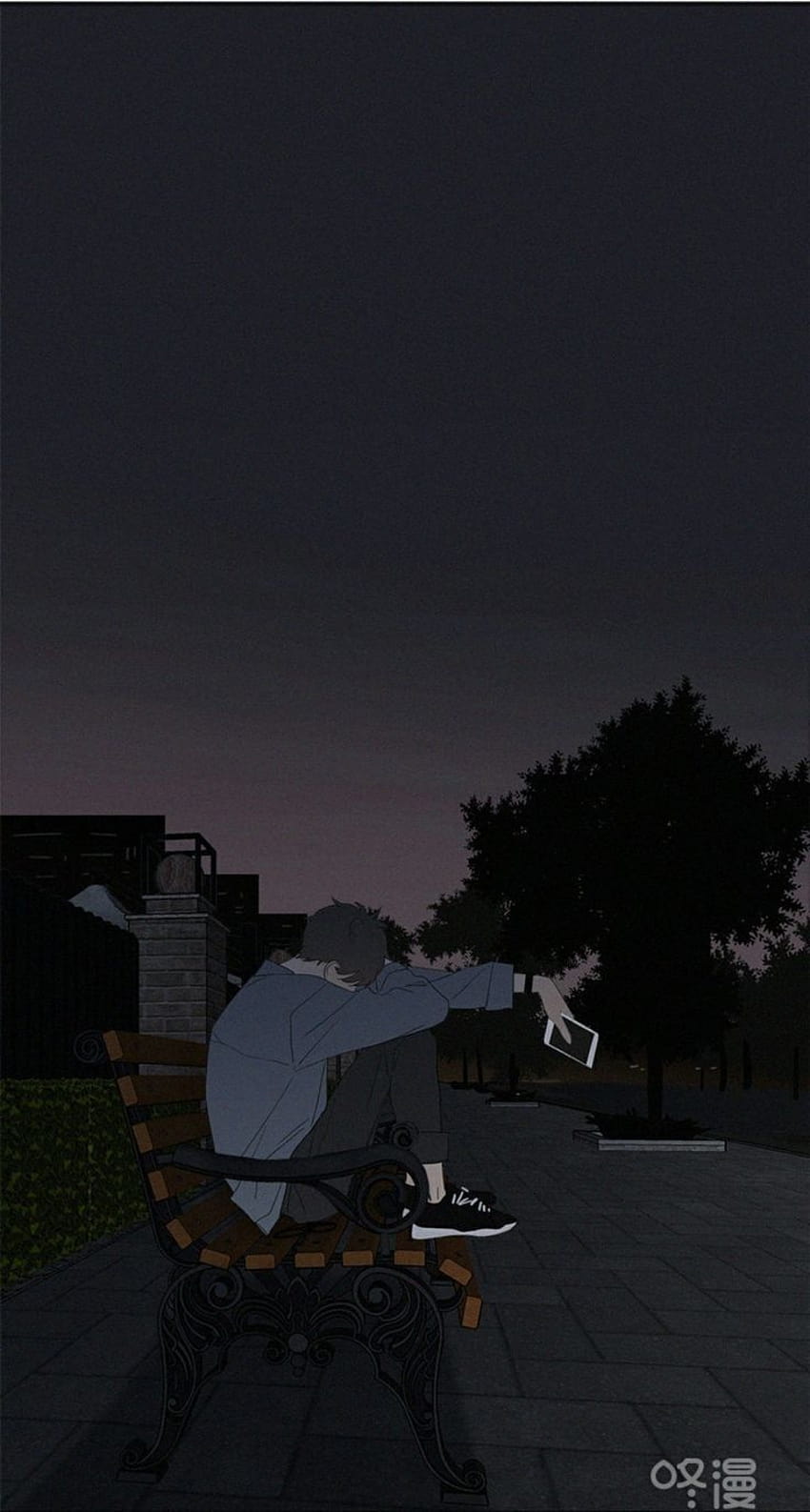 Smutni chłopcy z anime, estetyka ciemnego chłopca z anime Tapeta na telefon HD