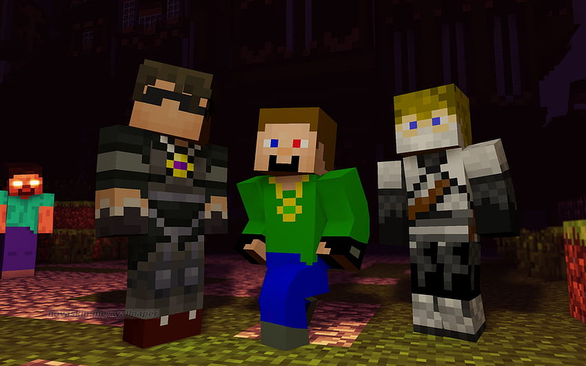 Spielen mit Freunden Minecraft, Minecraft-Spieler HD-Hintergrundbild