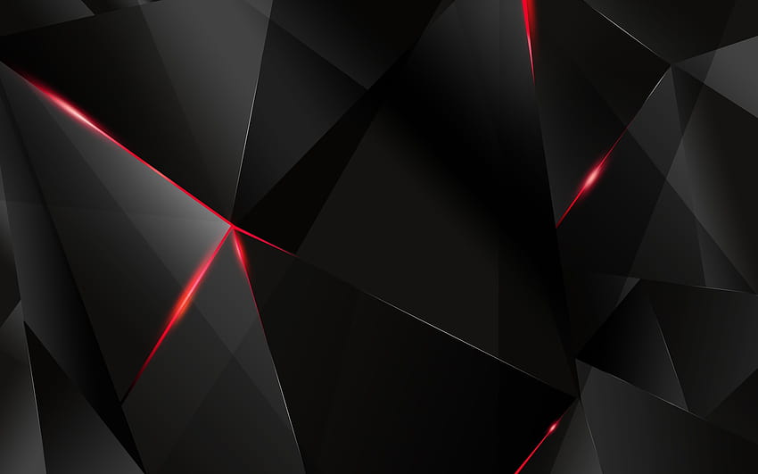 : negro, arte digital, monocromo, oscuro, abstracto, rojo, simetría, triángulo, geometría, textura, circulo, Texturizado, ligero, rueda, forma, diseño, línea, captura de , computadora, fuente 1920x1200, Formas geométricas negras fondo de pantalla