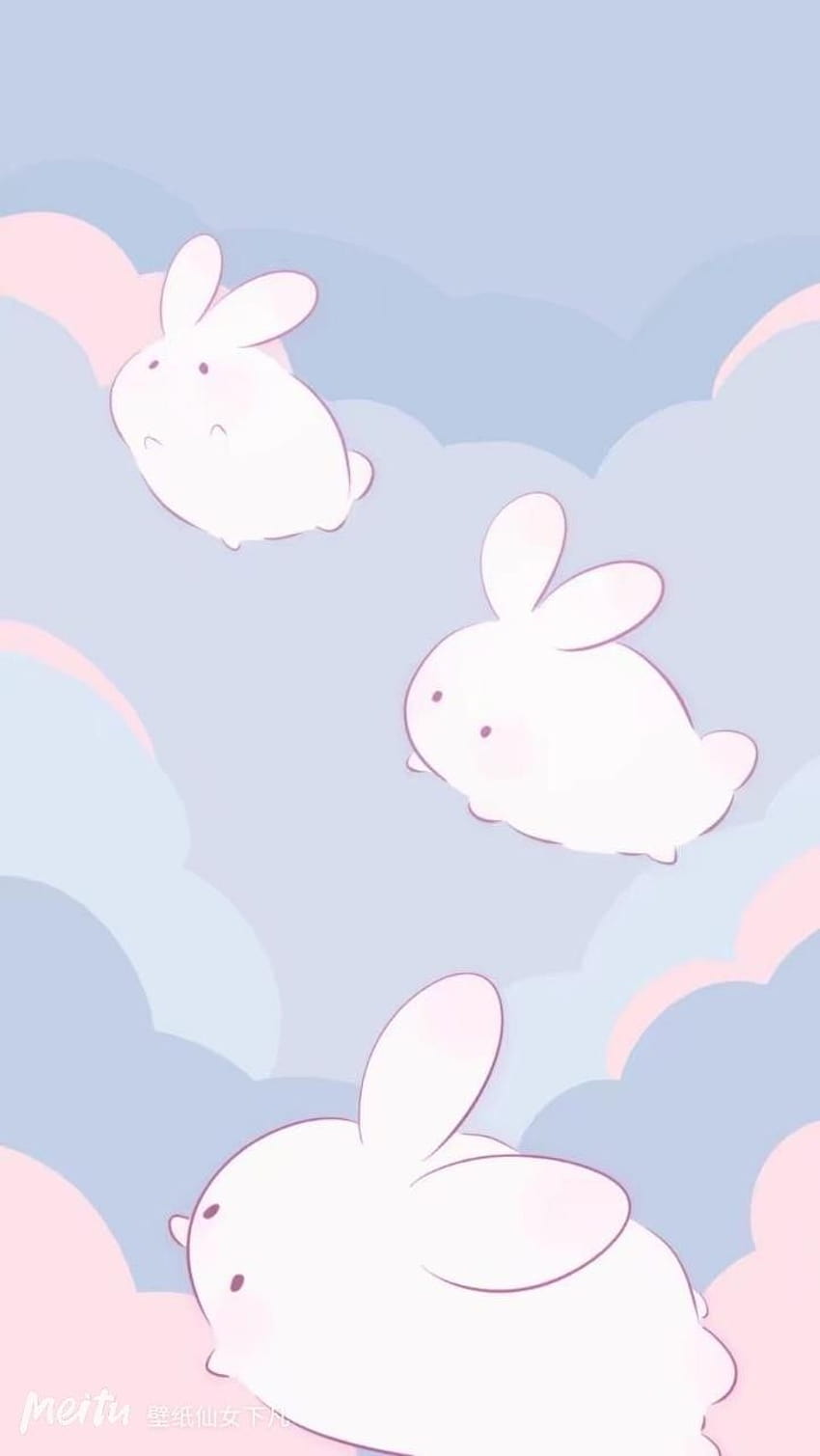 Blue Bunny posted by Michelle Sellers, rabbit aesthetic HD phone wallpaper