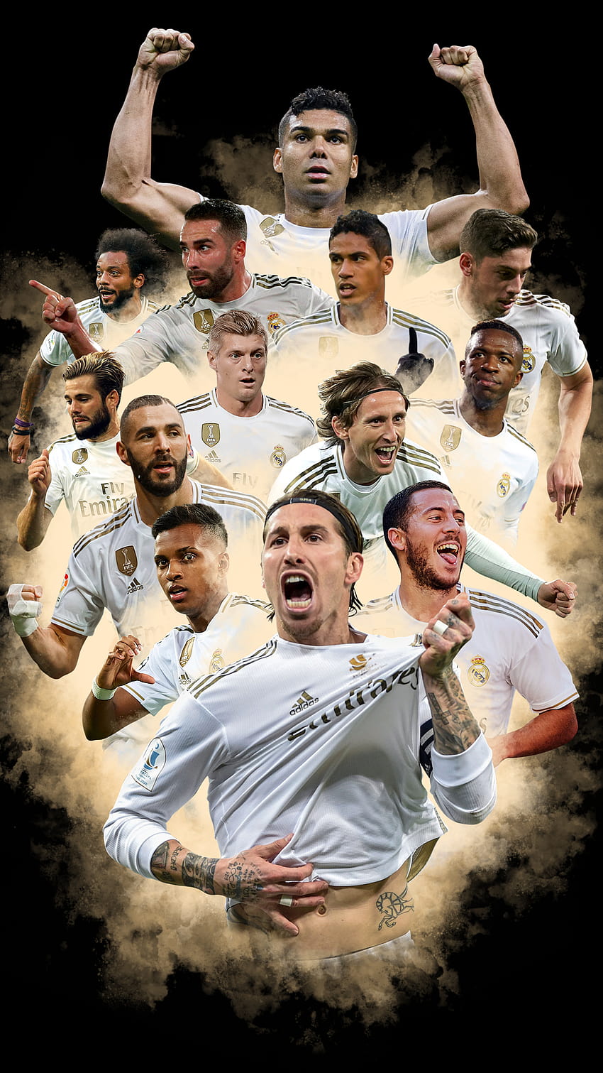 Real Madrid based in Spain with Value of 43 billions USD, revenue of 0.8 billions USD owned by NGC in 2020, real madrid player HD phone wallpaper