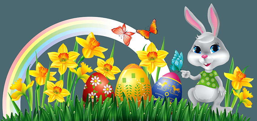 Easter Bunny, easter symbols HD wallpaper