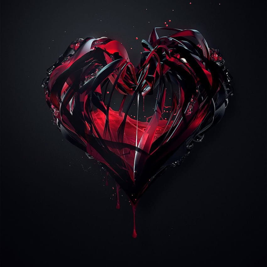 Blutendes Herz HD-Handy-Hintergrundbild