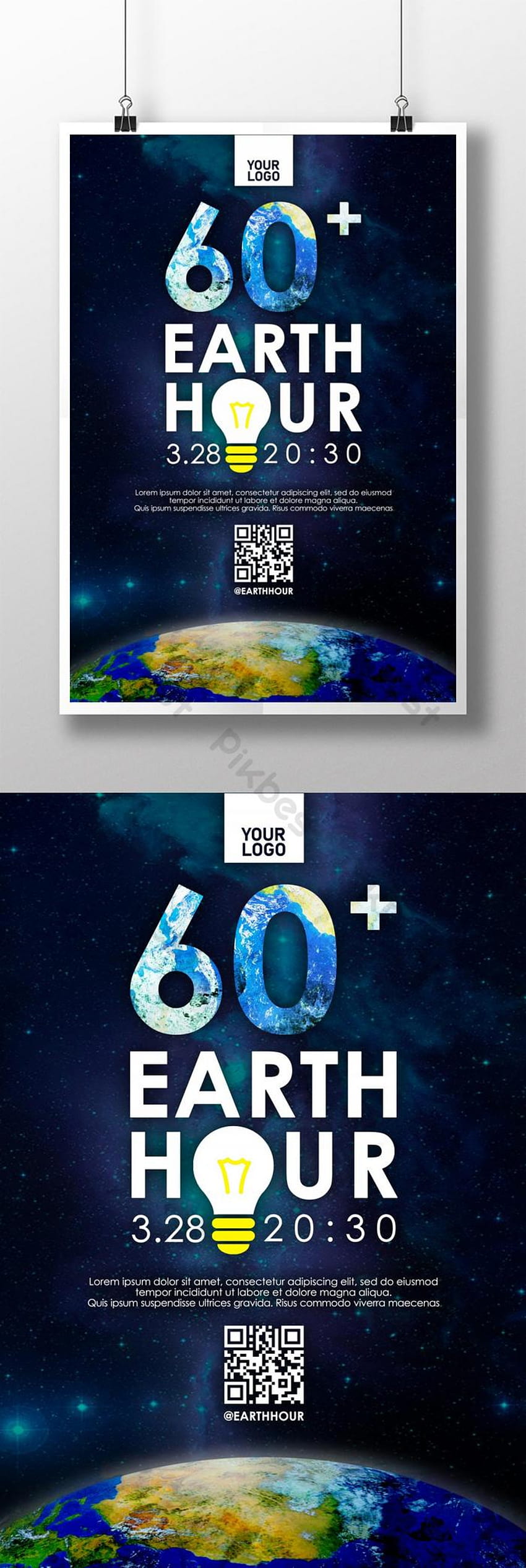 2020 EARTH HOUR poster HD phone wallpaper