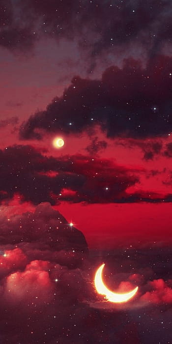 BIG RED MOON red moon water ship dark night HD wallpaper  Peakpx