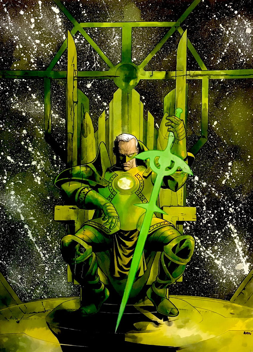 Artwork] Kingdom Come Green Lantern Алън Скот от Майк Маккоун: DCcomics HD тапет за телефон
