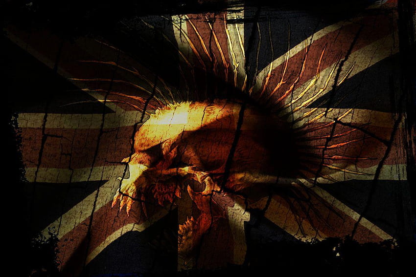 Punk Great Britain Flag from Punk, skull punk HD wallpaper