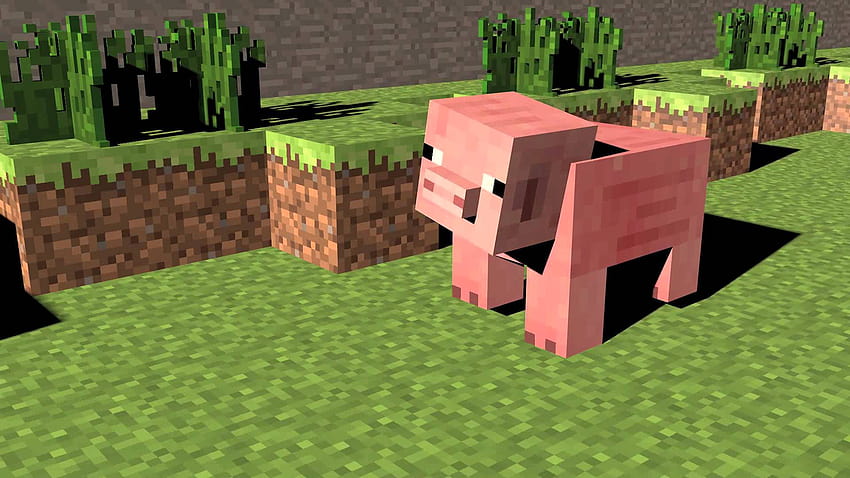 Minecraft Pig posted by Michelle Peltier, minecraft animals HD wallpaper