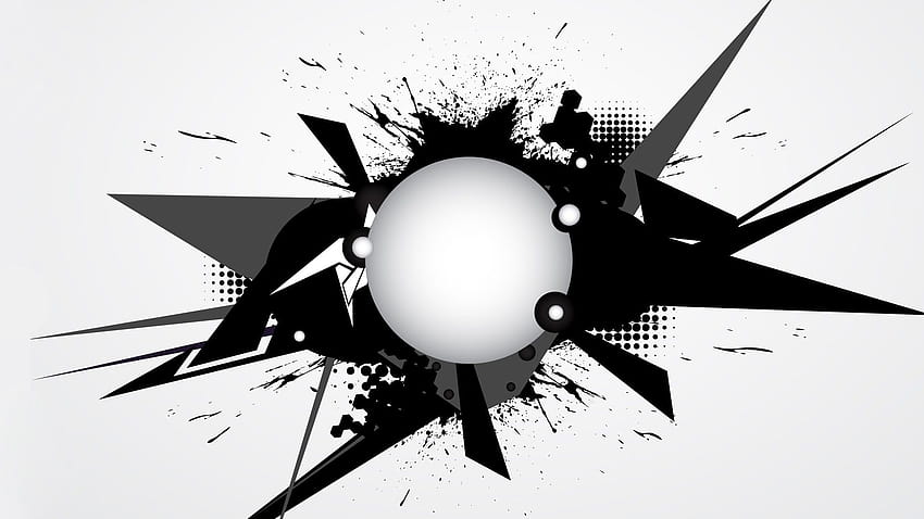 Black and White Vector Art, vector black HD wallpaper | Pxfuel