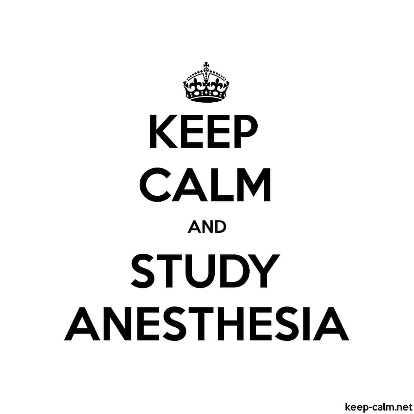 Bleiben Sie ruhig und studieren Sie Anästhesie HD-Handy-Hintergrundbild