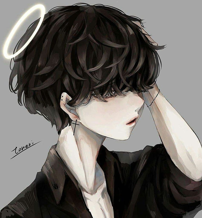 Aesthetic Anime Boy PFP 1080X1080 HD тапет за телефон