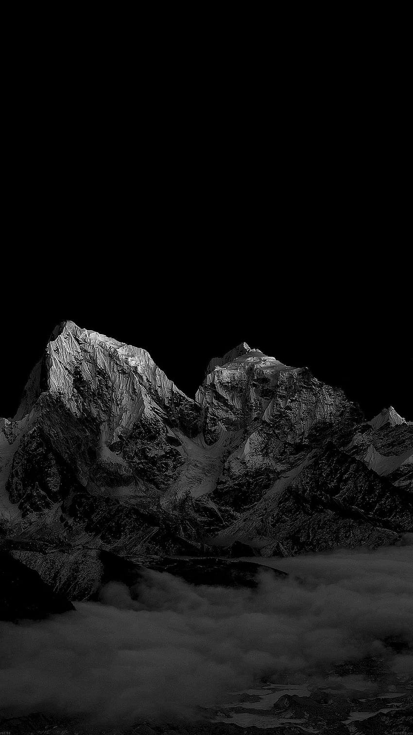 Pegunungan AMOLED ⛰ [1440x2560] : Latar belakang AMOLED, lanskap AMOLED hitam wallpaper ponsel HD